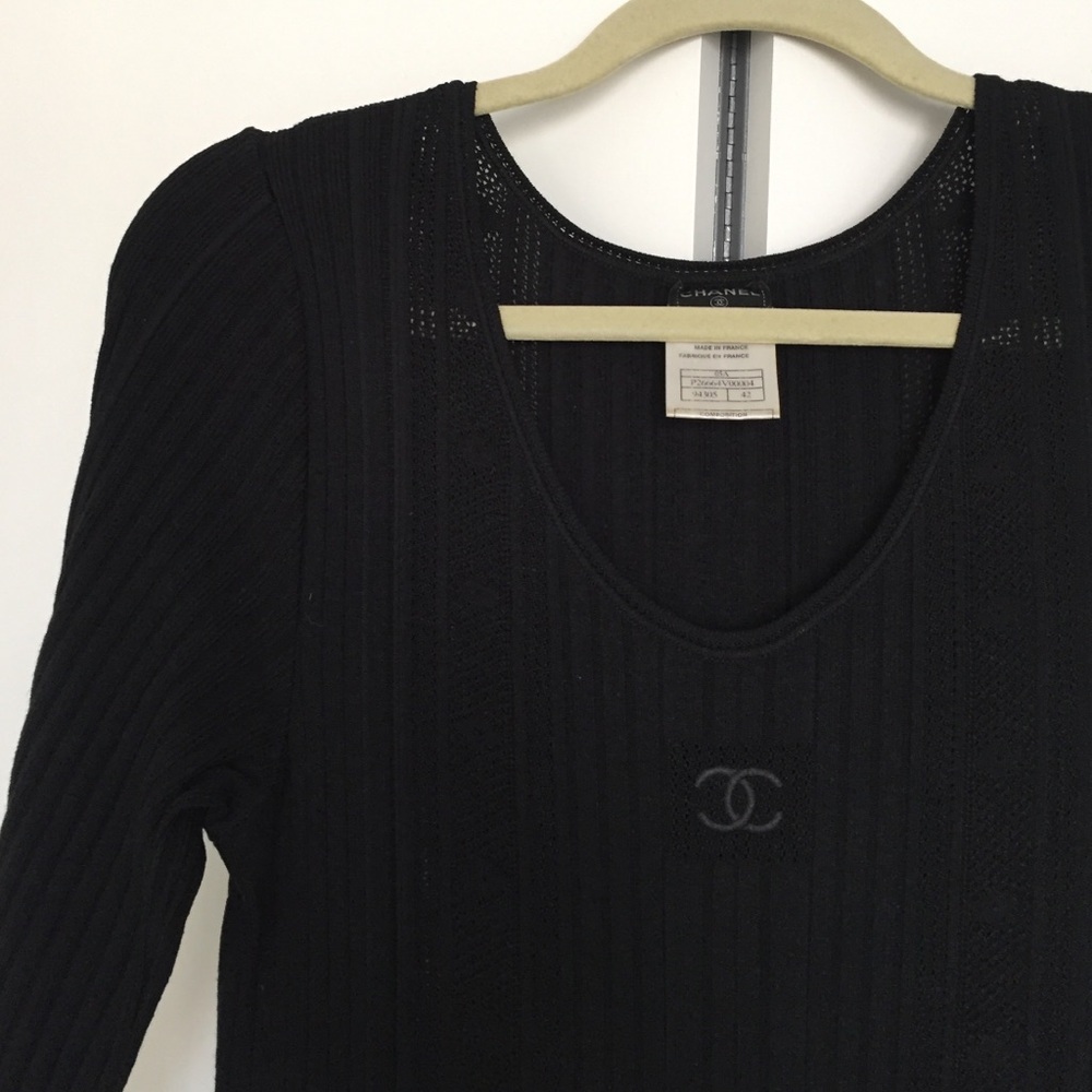 AUTHENTIC CHANEL Knit Sweater Dress
